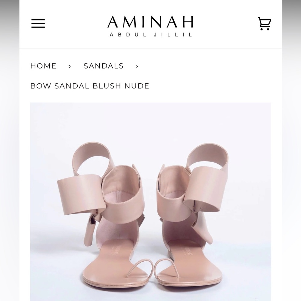Aminah Abdul Jillil size 7 blush sandal. Worn once.